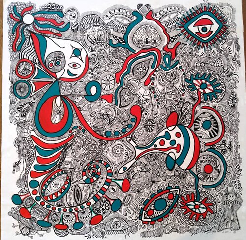 Are back1 by Alfredo Bertolini, Painting for Sale on Select