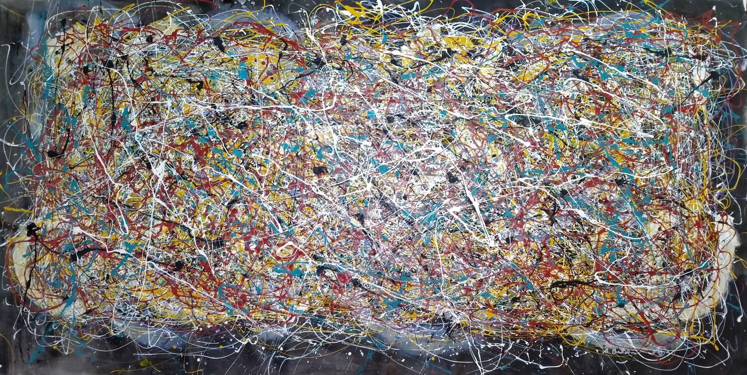 Listening Mozart-Symphony 40 Alfredo Bertolini Original painting for sale