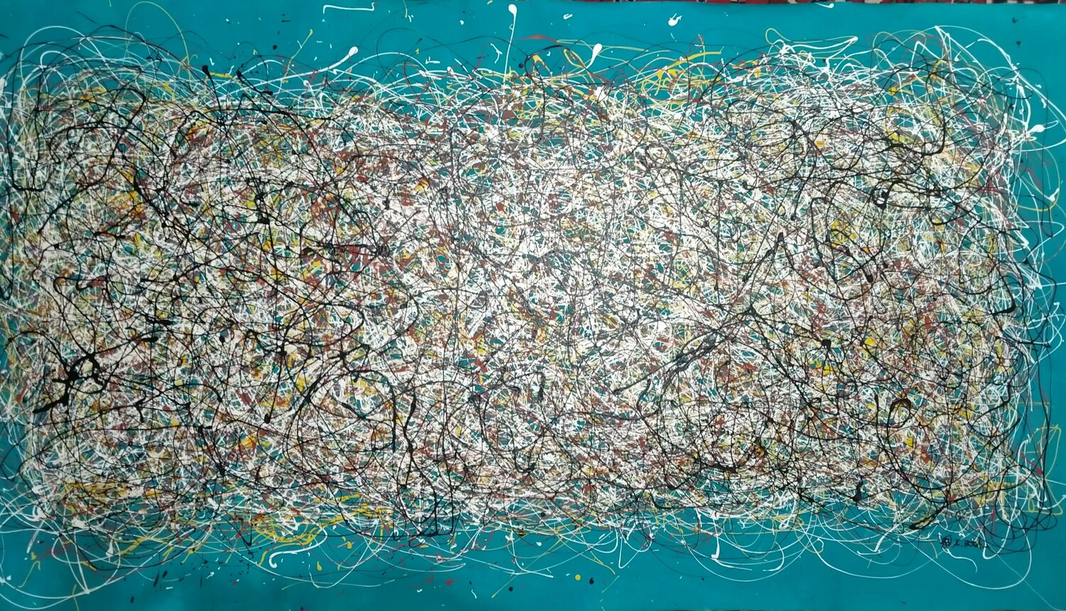 Listening Mozart - Symphony 41 Alfredo Bertolini Original painting for sale
