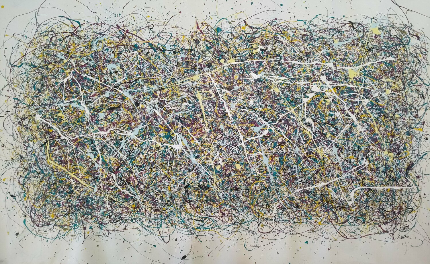 Dripping 3 Alfredo Bertolini Original painting for sale