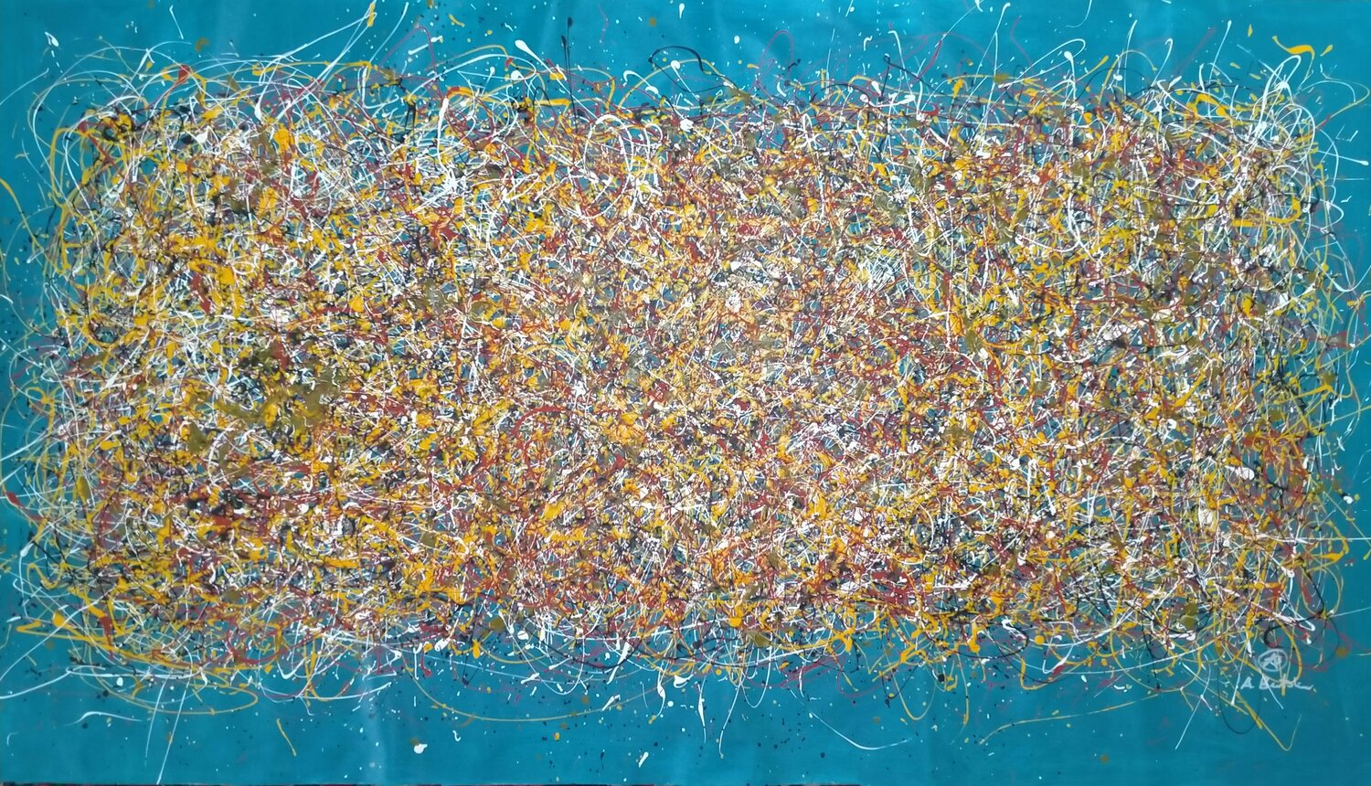 Dripping 5 Alfredo Bertolini Original painting for sale