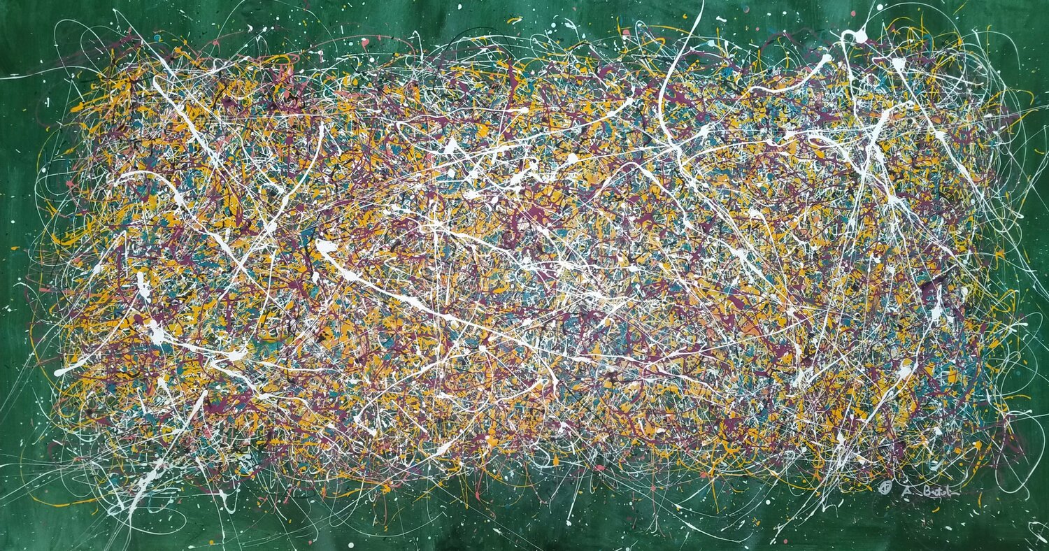 Dripping 6 Alfredo Bertolini Original painting for sale