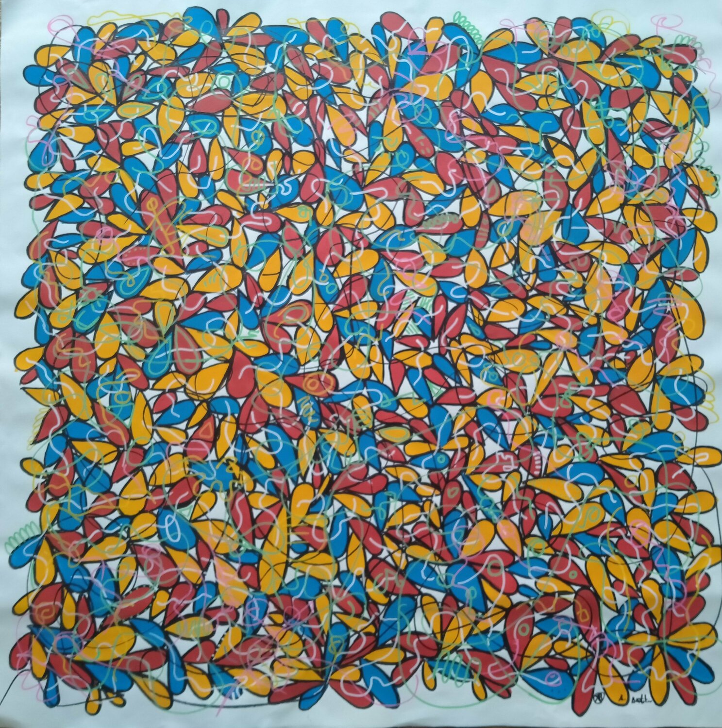 Drops Alfredo Bertolini Original painting for sale