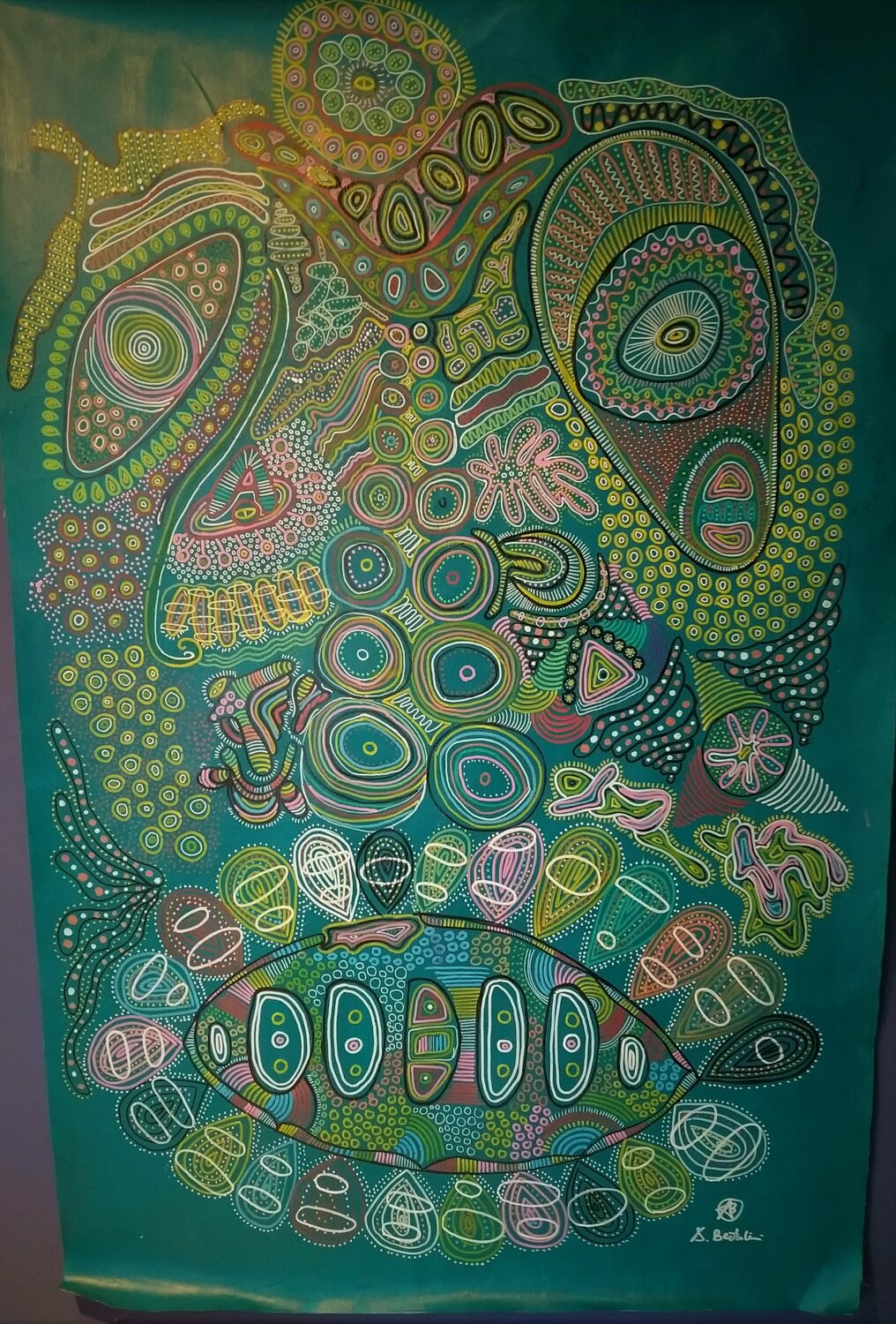 Happy 3 Alfredo Bertolini Original painting for sale