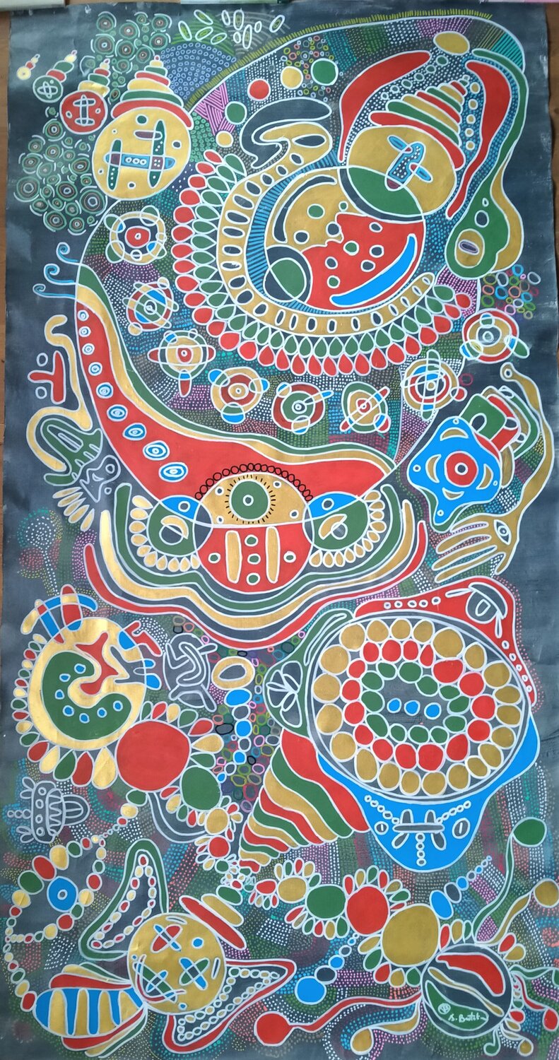 Happy 4 Alfredo Bertolini Original painting for sale