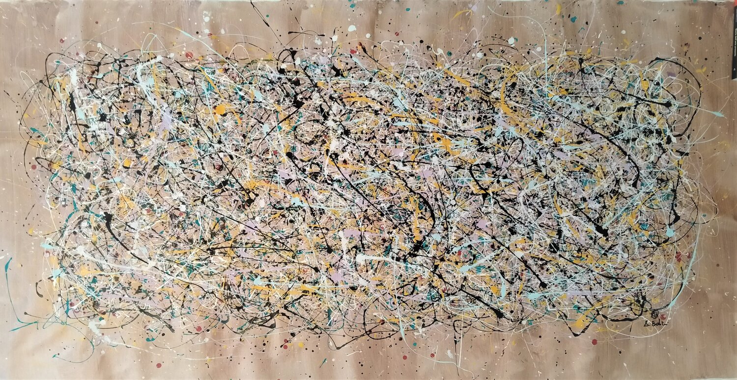 Dripping 4 -2022 Alfredo Bertolini Original painting for sale