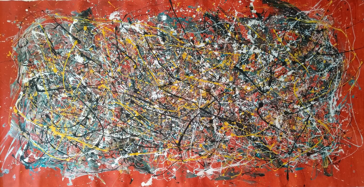 Dripping 7 - 2022 Alfredo Bertolini Original painting for sale