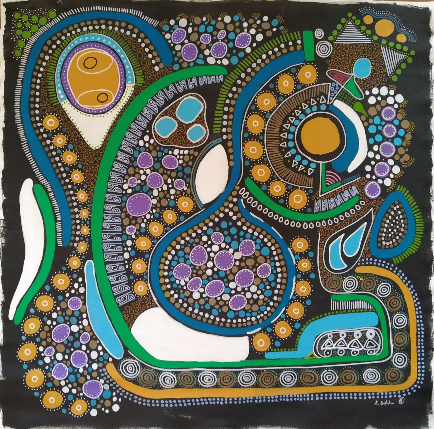 Revolution Alfredo Bertolini Original painting for sale