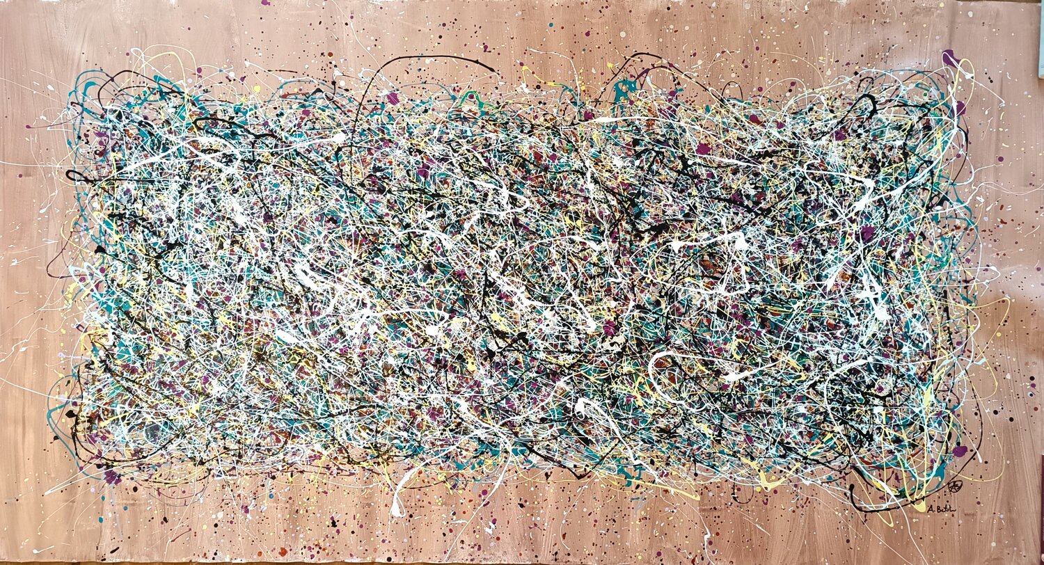 I LOVE DRIPPING 3 Alfredo Bertolini Original painting for sale