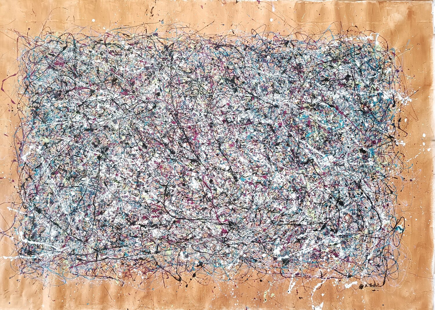 I love dripping 6 Alfredo Bertolini Original painting for sale