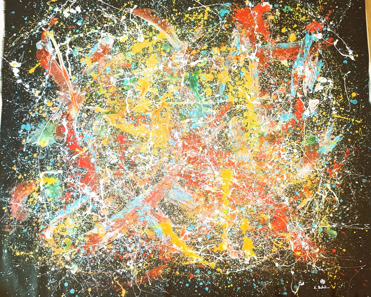 I love dripping 7 Alfredo Bertolini Original painting for sale
