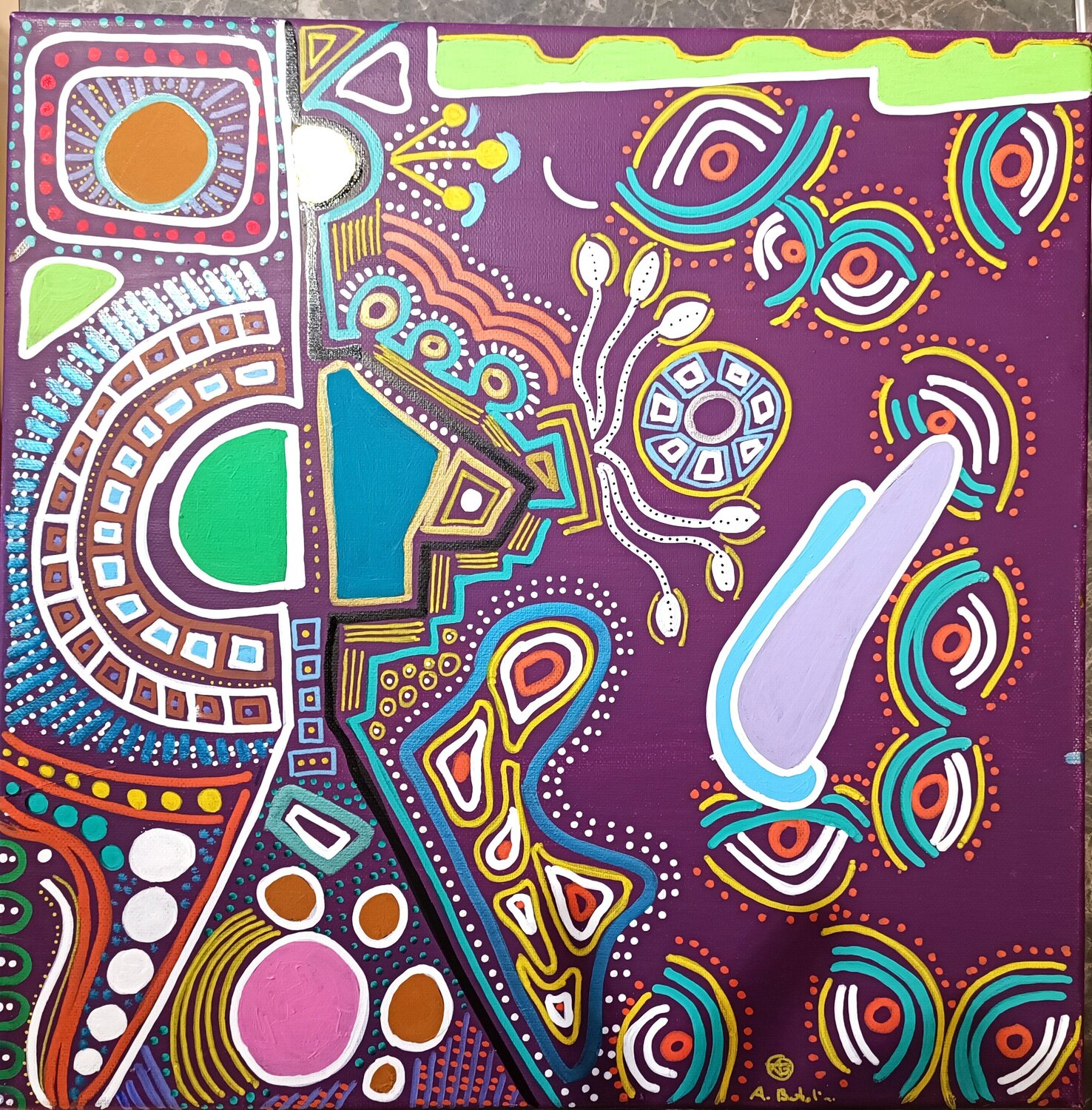 New world Alfredo Bertolini Original painting for sale