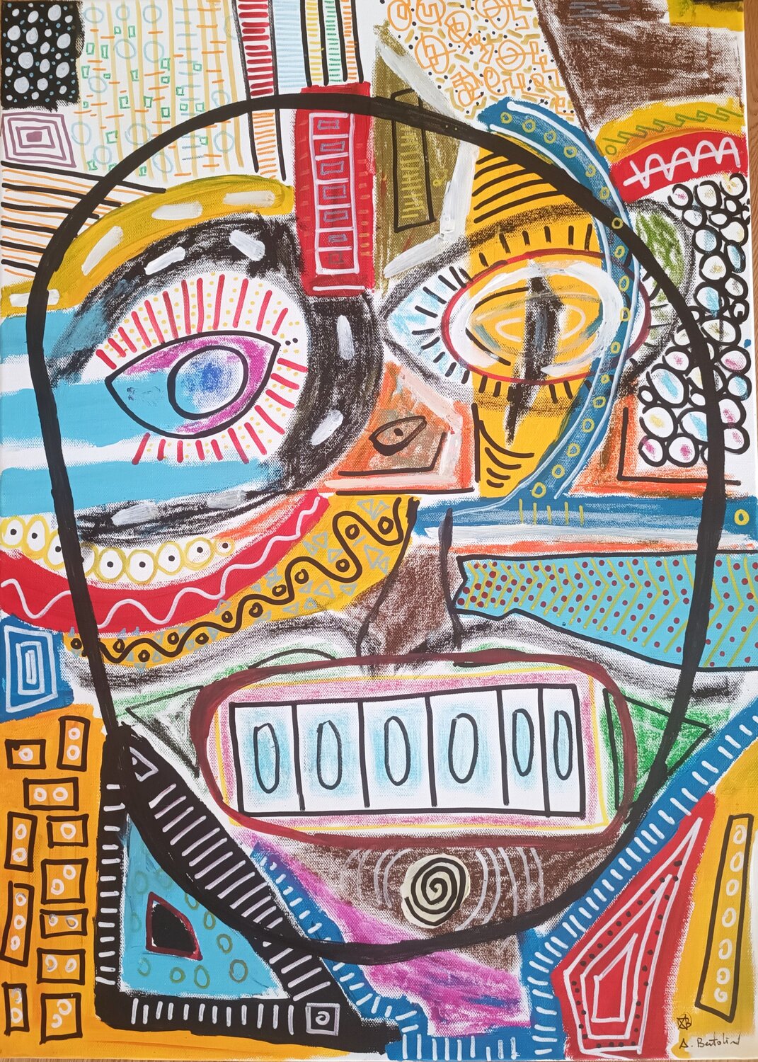 Sorridi Alfredo Bertolini Original painting for sale