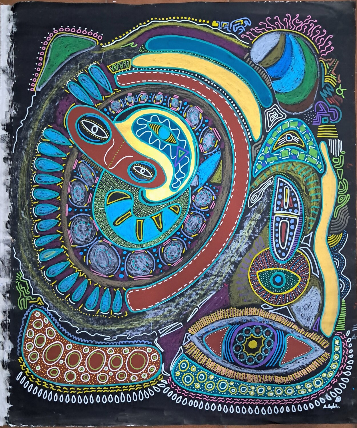 dal nulla Alfredo Bertolini Original painting for sale