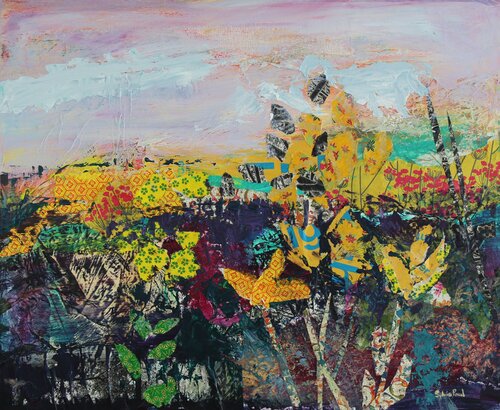 Field of Yellow by Sylvia Paul, Painting for Sale on Select