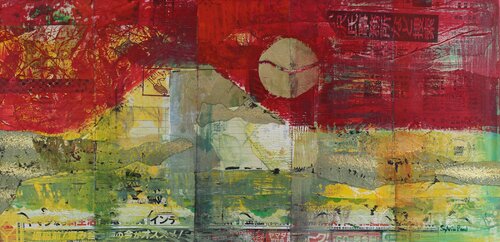 Mountain and Sun by Sylvia Paul, Painting for Sale on Select