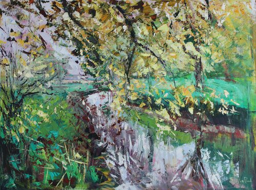 October River by Sylvia Paul, Painting for Sale on Select