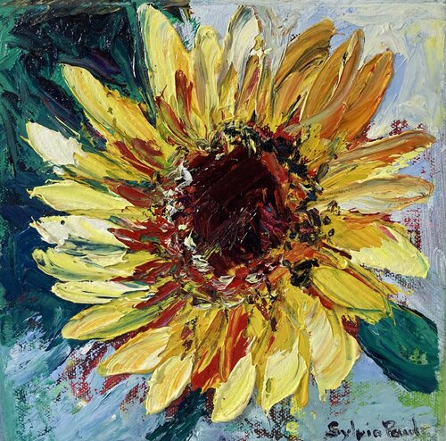 Garden Sunflower by Sylvia Paul, Painting for Sale on Select