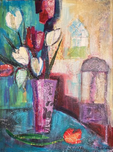 Spring Tulips by Sylvia Paul, Painting for Sale on Select