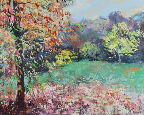 Autumnal Tree by Sylvia Paul, Painting for Sale on Select