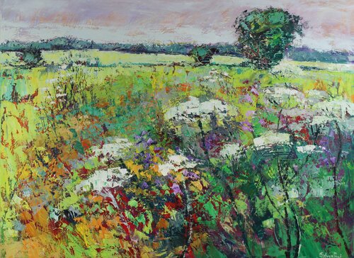 Summer Landscape by Sylvia Paul, Painting for Sale on Select