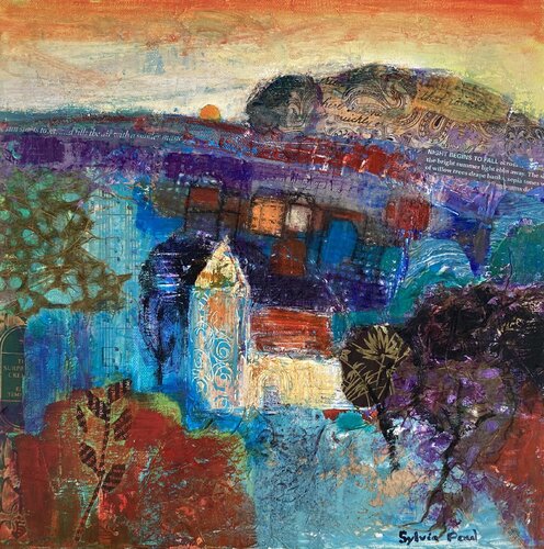 As the Sun Goes Down by Sylvia Paul, Painting for Sale on Select
