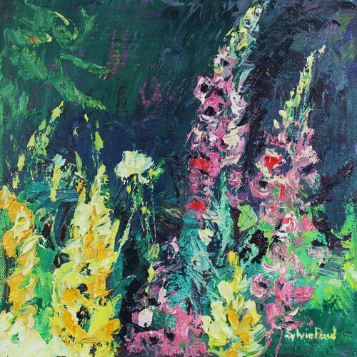 Lupin and Mullein by Sylvia Paul, Painting for Sale on Select