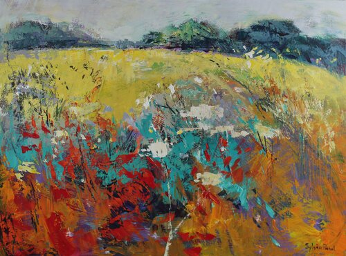 Landscape of Colour by Sylvia Paul, Painting for Sale on Select