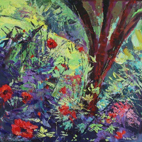 Vibrant Garden by Sylvia Paul, Painting for Sale on Select