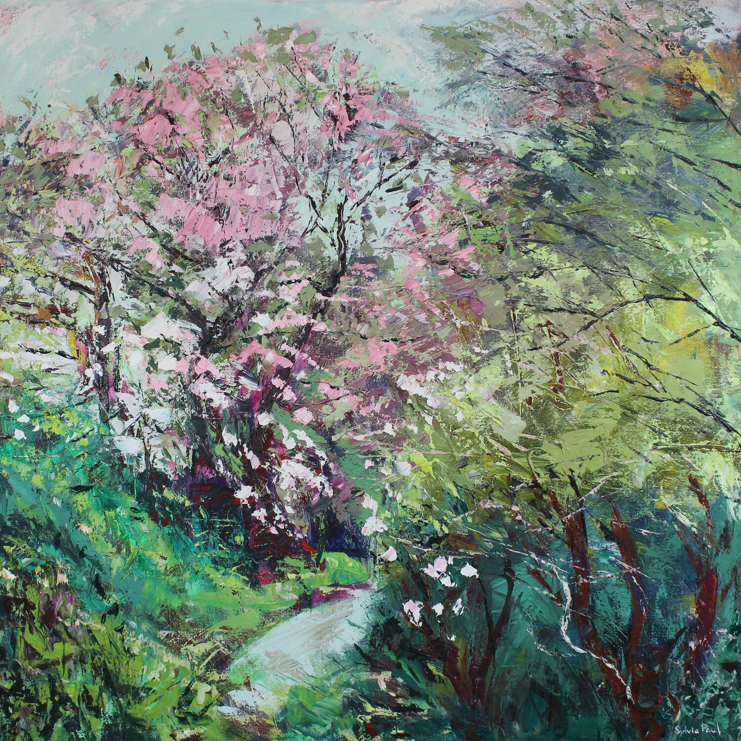 Magnolia Blossom Sylvia Paul Original painting for sale