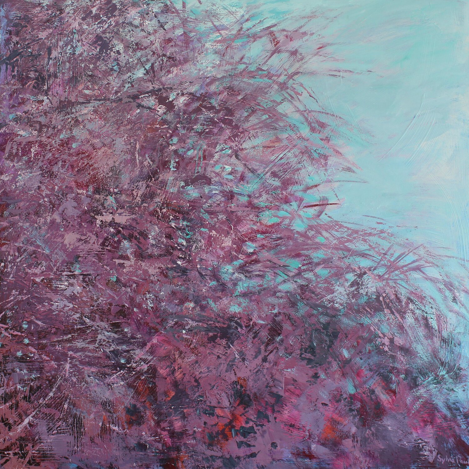 Blooming Spring Tree Sylvia Paul Original painting for sale