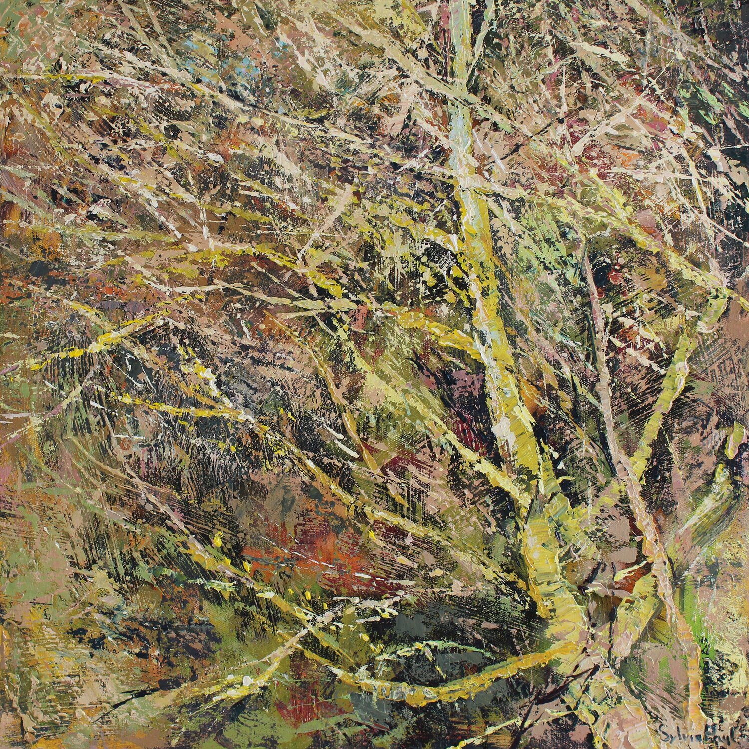 Entwined Sylvia Paul Original painting for sale