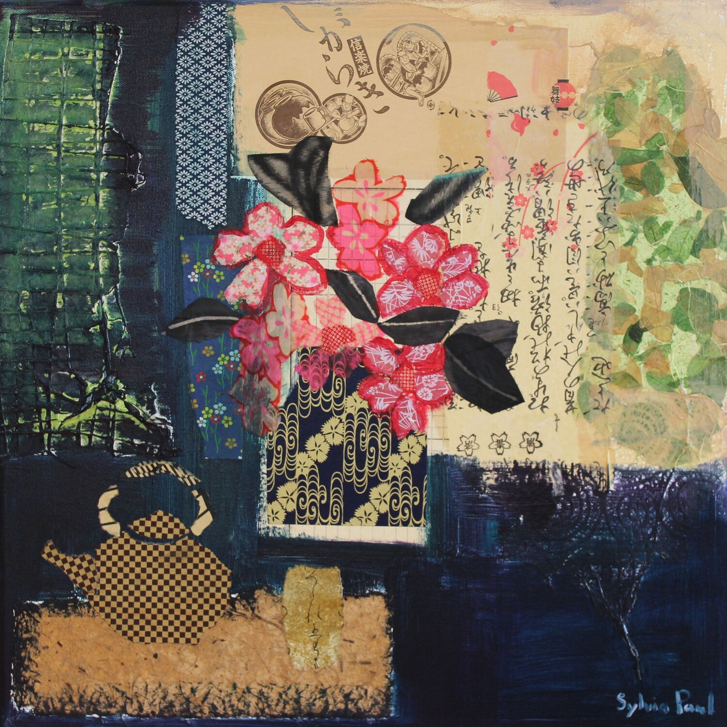 Blossom and Tea Sylvia Paul Original painting for sale