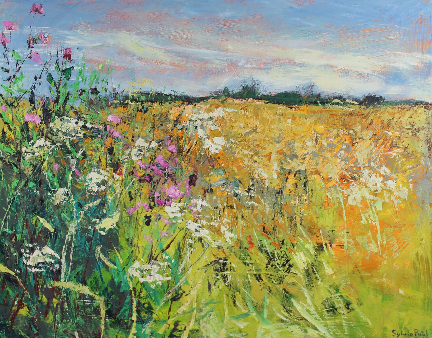 Golden Summer Sylvia Paul Original painting for sale