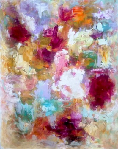 Timeless Roses by Davina Nicholas, Painting for Sale on Select