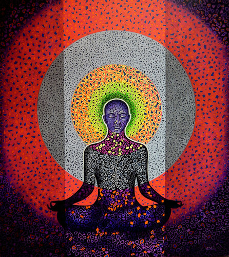 Spiritual by Nijesh Mohan, Painting for Sale on Select