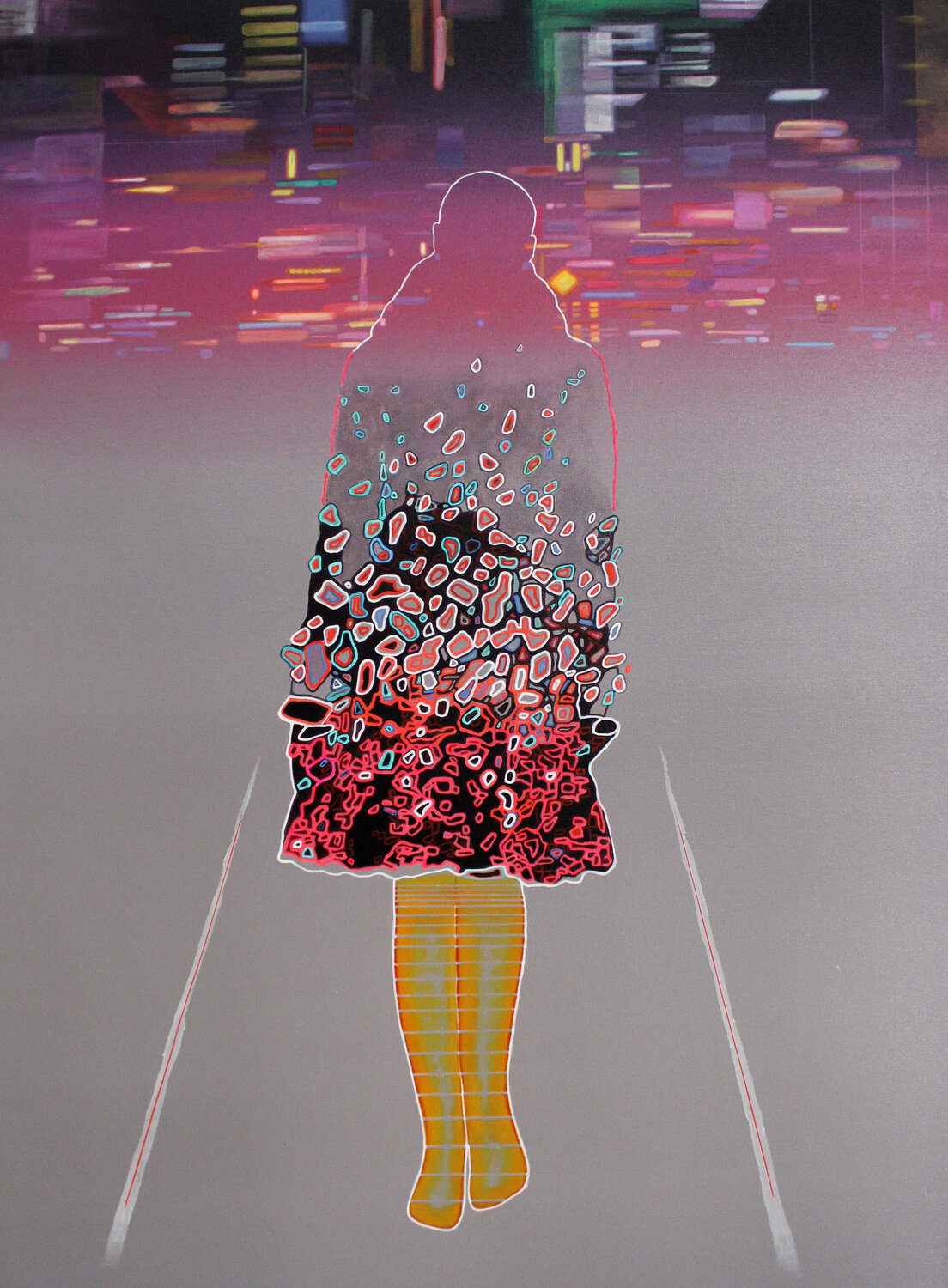 Urban symphony Nijesh Mohan Original painting for sale