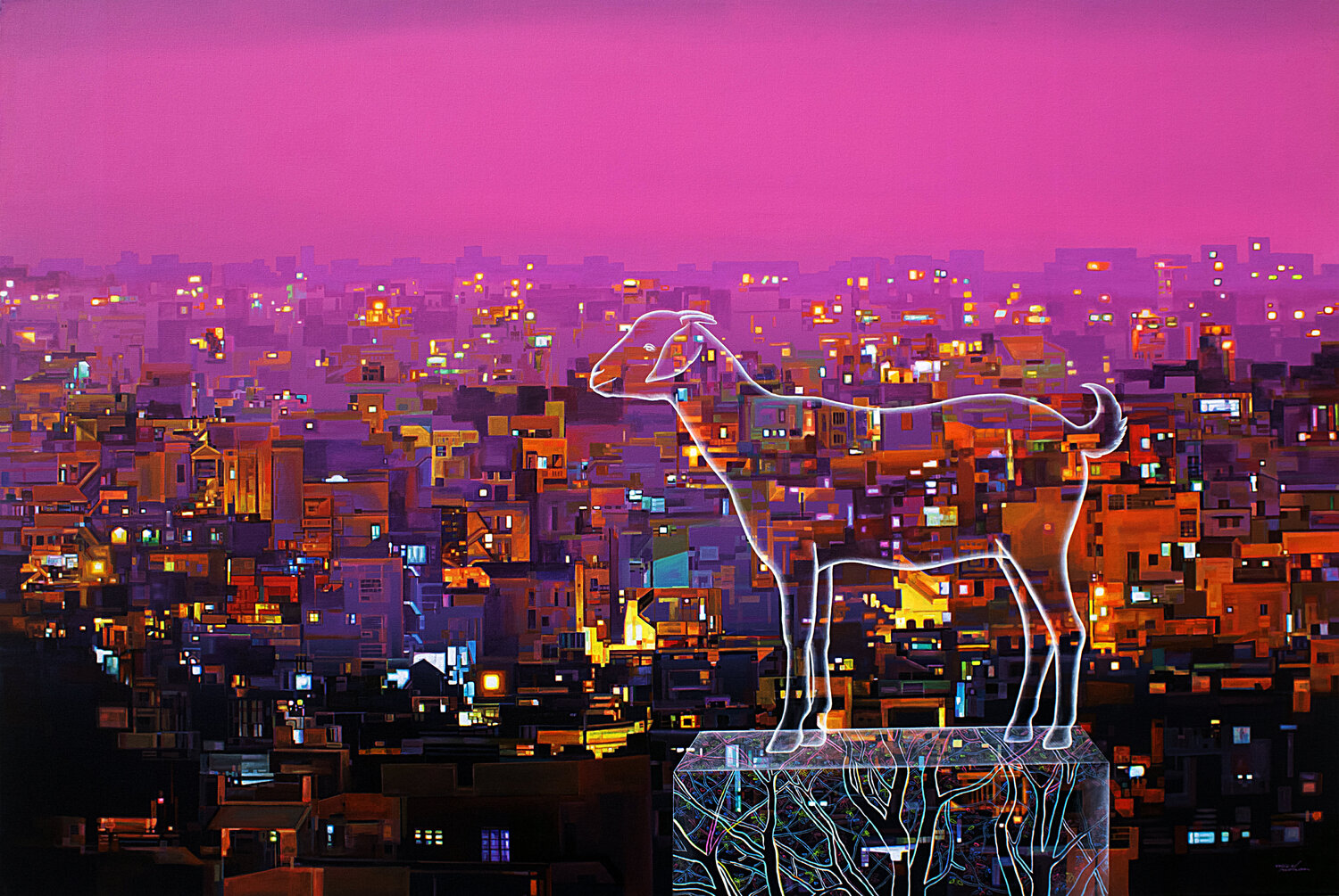 IDAM  ( PLACE ) Nijesh Mohan Original painting for sale