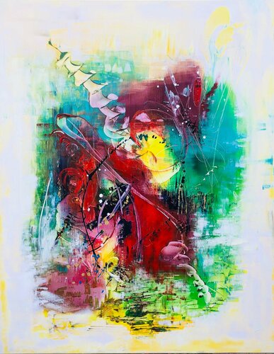 Shanti (Paix) by Chrystèle Ferron (Nasca), Painting for Sale on Select