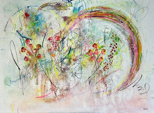 Le Printemps tout en beauté by Chrystèle Ferron (Nasca), Painting for Sale on Select