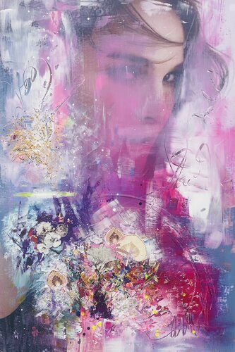 Femme Vie Liberté by Chrystèle Ferron (Nasca), Painting for Sale on Select