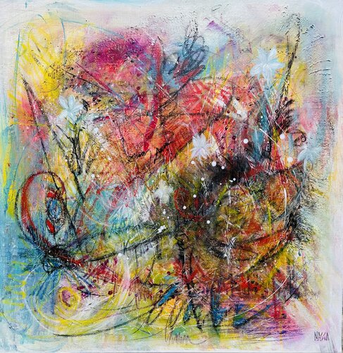 Joie et Merveille de la nature by Chrystèle Ferron (Nasca), Painting for Sale on Select