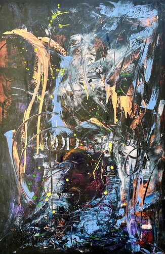 Puissance vitale by Chrystèle Ferron (Nasca), Painting for Sale on Select