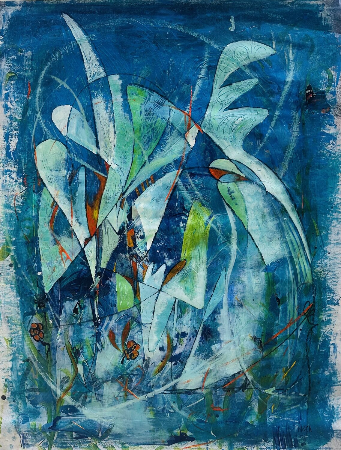 paix et sérénité Chrystèle Ferron (Nasca) Original painting for sale