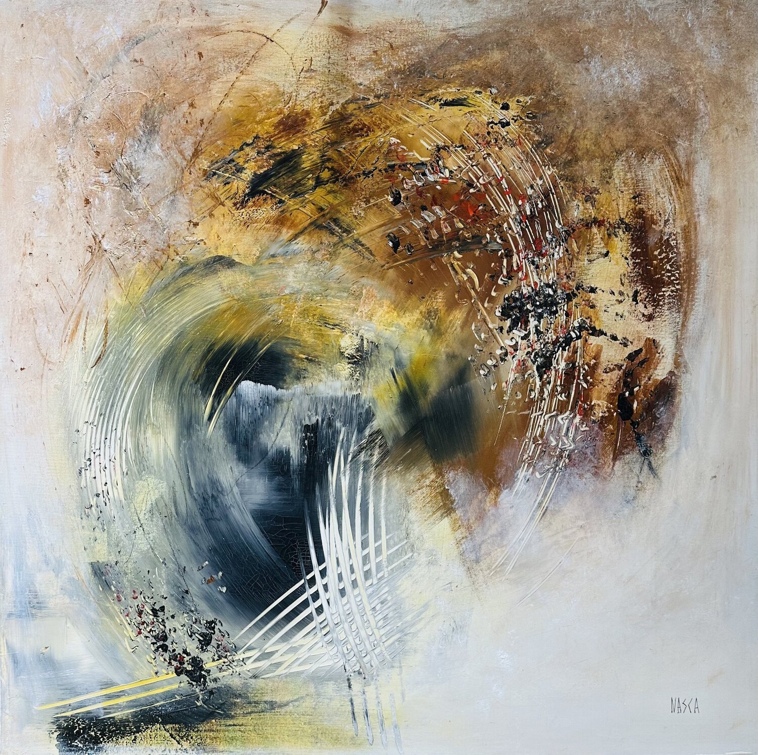 Nature sauvage Chrystèle Ferron (Nasca) Original painting for sale