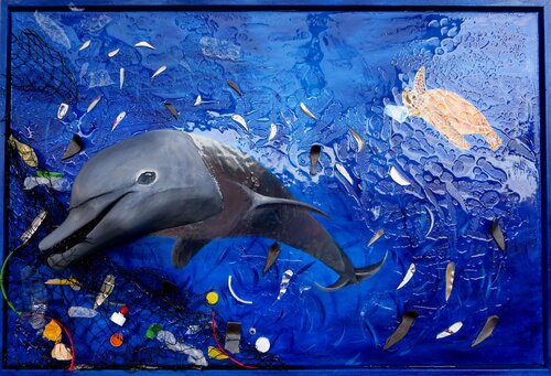 Sterben die Meere- sterben auch wir by Steffi Rodigas, Painting for Sale on Select