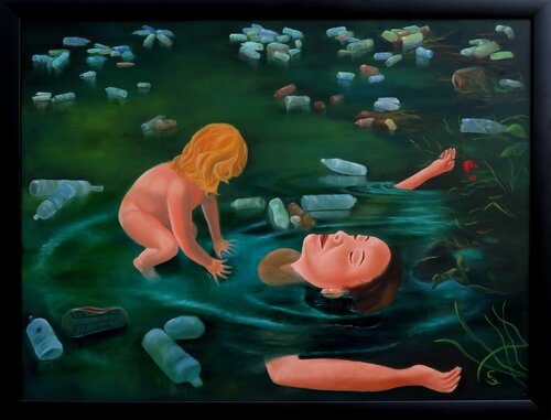 Zu spät! by Steffi Rodigas, Painting for Sale on Select