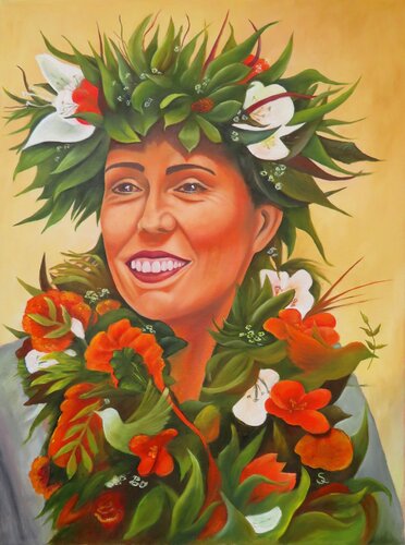 Jacinda Ardern- Ein Gesicht des Friedens by Steffi Rodigas, Painting for Sale on Select