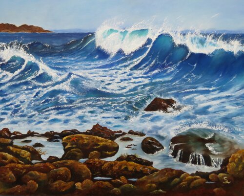 La Mer by Steffi Rodigas, Painting for Sale on Select