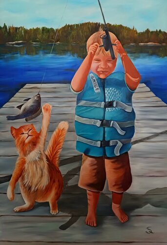 Freundschaft III by Steffi Rodigas, Painting for Sale on Select
